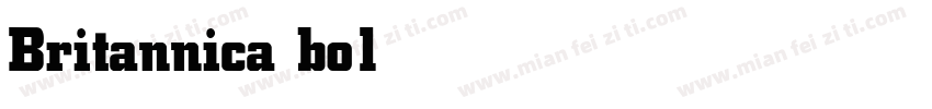 Britannica bold字体转换